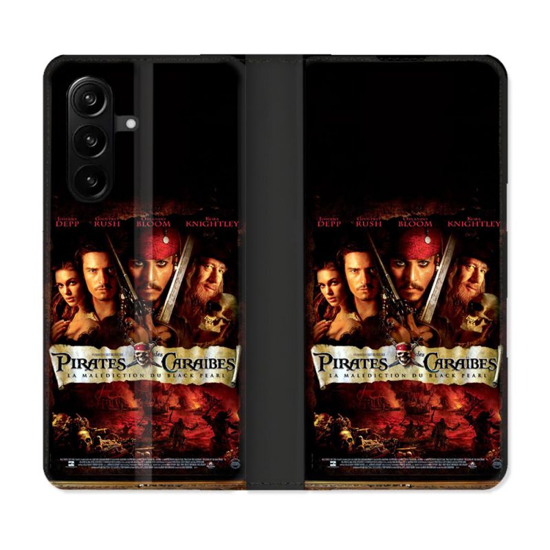 Housse Cuir Portefeuille Pour Samsung Galaxy A57 5G Pirate Des Caraibes