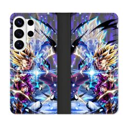 Housse cuir portefeuille Pour Samsung Galaxy S26 Ultra Manga Dragon Ball Sangohan Duo