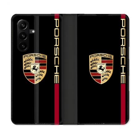 Housse Cuir Portefeuille Pour Samsung Galaxy A57 5G Porsche Line
