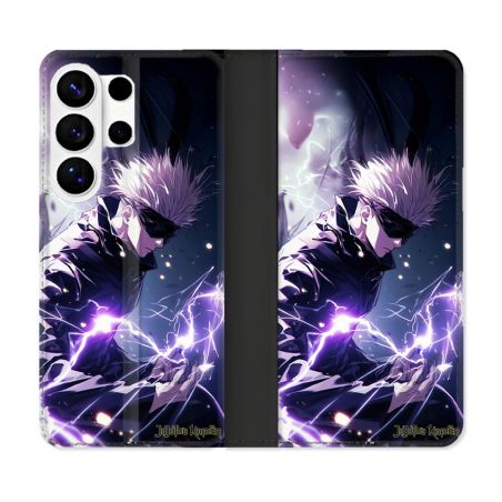 Housse cuir portefeuille Pour Samsung Galaxy S26 Ultra Manga Jujutsu Kaisen Gojo Saturo