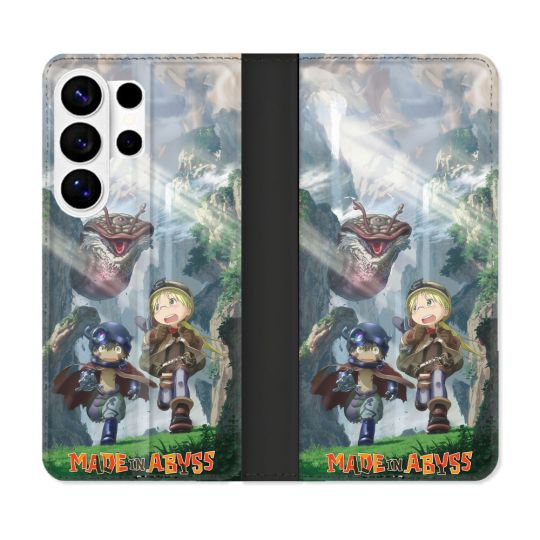 Housse cuir portefeuille Pour Samsung Galaxy S26 Ultra Manga Made In Abyss Affiche