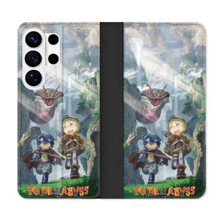 Housse cuir portefeuille Pour Samsung Galaxy S26 Ultra Manga Made In Abyss Affiche