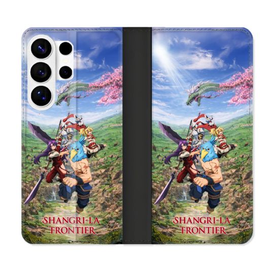 Housse cuir portefeuille Pour Samsung Galaxy S26 Ultra Manga Manga Shangri La Frontier Affiche