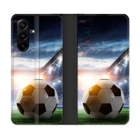 Housse Cuir Portefeuille Pour Samsung Galaxy A57 5G Sport Football Stade