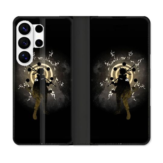 Housse cuir portefeuille Pour Samsung Galaxy S26 Ultra Manga Naruto Sage