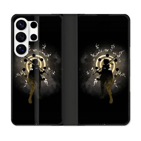 Housse cuir portefeuille Pour Samsung Galaxy S26 Ultra Manga Naruto Sage