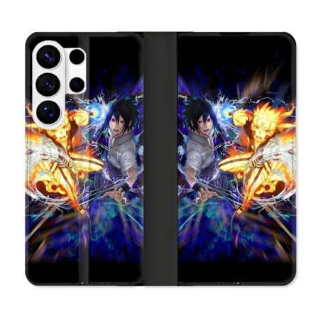 Housse cuir portefeuille Pour Samsung Galaxy S26 Ultra Manga Naruto VS