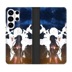 Housse cuir portefeuille Pour Samsung Galaxy S26 Ultra Manga SAO sword Art Online Asuna