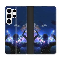 Housse cuir portefeuille Pour Samsung Galaxy S26 Ultra Manga SAO sword Art Online Epee