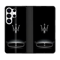 Housse cuir portefeuille Pour Samsung Galaxy S26 Ultra Maserati