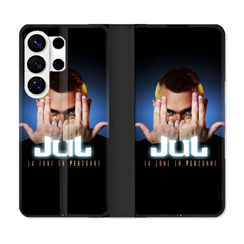 Housse cuir portefeuille Pour Samsung Galaxy S26 Ultra Musique Jul Signe