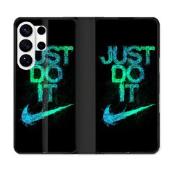 Housse cuir portefeuille Pour Samsung Galaxy S26 Ultra Nike Just Do It