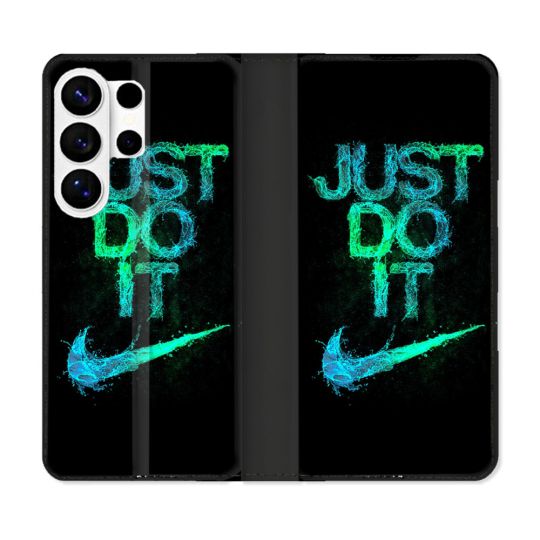 Housse cuir portefeuille Pour Samsung Galaxy S26 Ultra Nike Just Do It