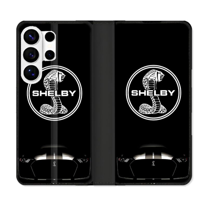 Housse cuir portefeuille Pour Samsung Galaxy S26 Ultra Shelby