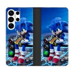 Housse cuir portefeuille Pour Samsung Galaxy S26 Ultra Sonic