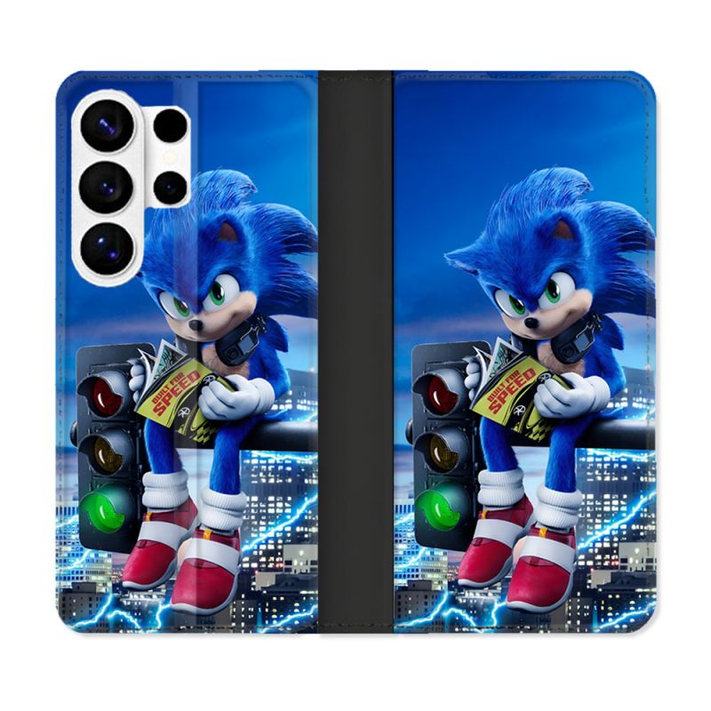 Housse cuir portefeuille Pour Samsung Galaxy S26 Ultra Sonic