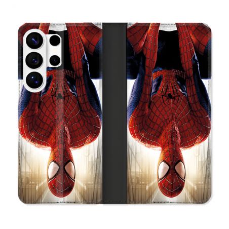 Housse cuir portefeuille Pour Samsung Galaxy S26 Ultra Spiderman Invers