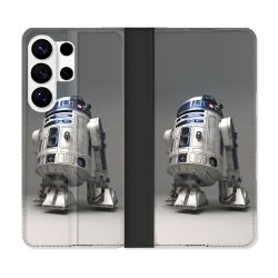 Housse cuir portefeuille Pour Samsung Galaxy S26 Ultra Star Wars - R2D2