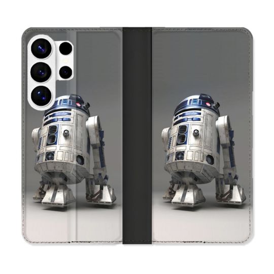 Housse cuir portefeuille Pour Samsung Galaxy S26 Ultra Star Wars - R2D2