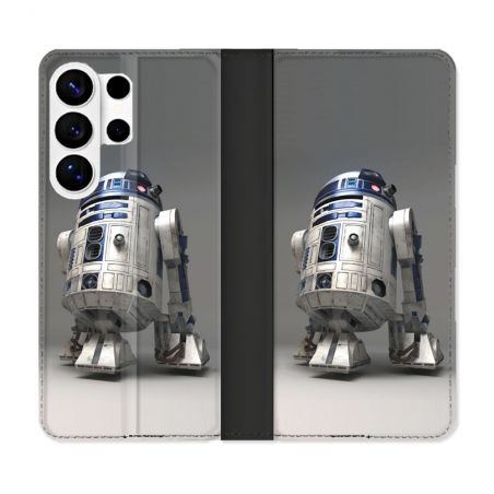Housse cuir portefeuille Pour Samsung Galaxy S26 Ultra Star Wars - R2D2