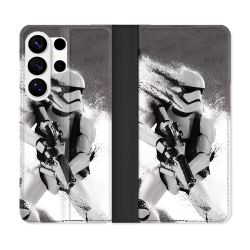 Housse cuir portefeuille Pour Samsung Galaxy S26 Ultra Star Wars - Trooper