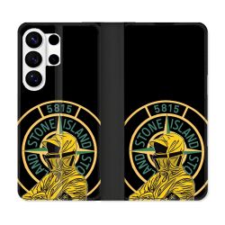 Housse cuir portefeuille Pour Samsung Galaxy S26 Ultra Stone Island Color