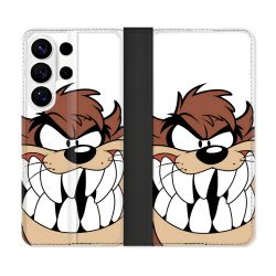 Housse cuir portefeuille Pour Samsung Galaxy S26 Ultra Taz