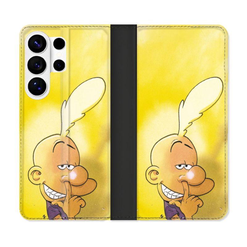 Housse cuir portefeuille Pour Samsung Galaxy S26 Ultra Titeuf