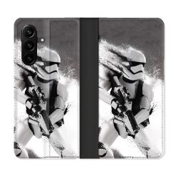 Housse Cuir Portefeuille Pour Samsung Galaxy A57 5G Star Wars - Trooper