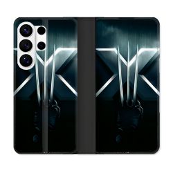 Housse cuir portefeuille Pour Samsung Galaxy S26 Ultra Xmen