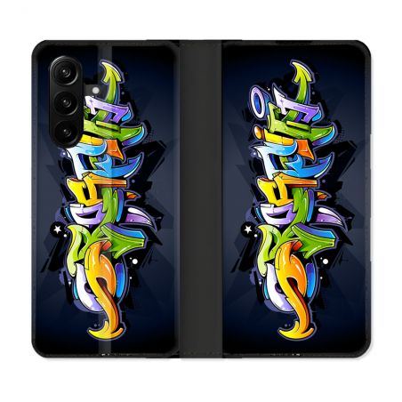 Housse Cuir Portefeuille Pour Samsung Galaxy A57 5G Street Art Graffiti