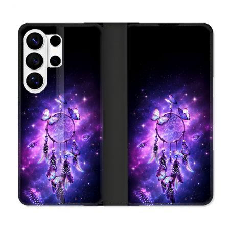 Housse cuir portefeuille Pour Samsung Galaxy S26 Ultra Zen Attrape Reve Papillon 2026