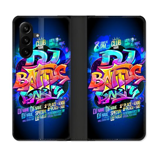 Housse Cuir Portefeuille Pour Samsung Galaxy A57 5G Street Art Rap