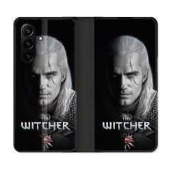 Housse Cuir Portefeuille Pour Samsung Galaxy A57 5G The Witcher Noir