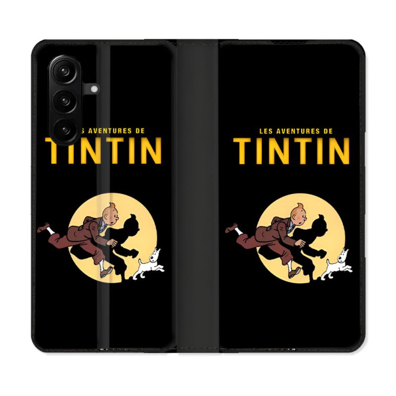 Housse Cuir Portefeuille Pour Samsung Galaxy A57 5G Tintin Classique
