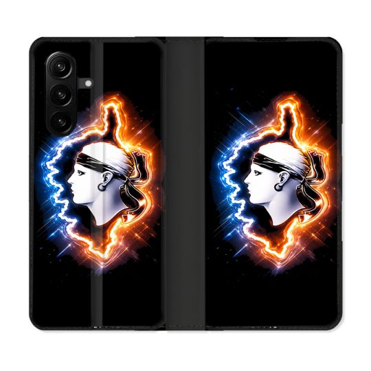 Housse Cuir Portefeuille Pour Samsung Galaxy A57 5G Voyage Corse Brillante