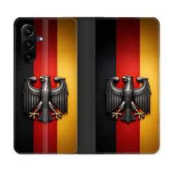 Housse Cuir Portefeuille Pour Samsung Galaxy A57 5G Voyage Drapeau Allemagne