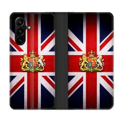 Housse Cuir Portefeuille Pour Samsung Galaxy A57 5G Voyage Drapeau Grande Bretagne UK