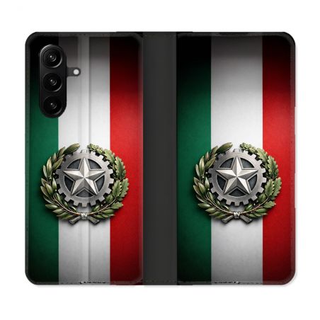 Housse Cuir Portefeuille Pour Samsung Galaxy A57 5G Voyage Drapeau Italie