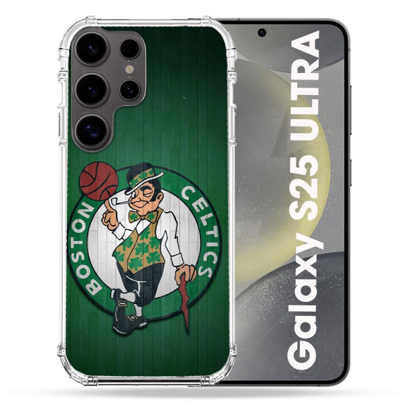 Coque Renforcée Pour Samsung Galaxy S25 ULTRA Basket Boston Celtics