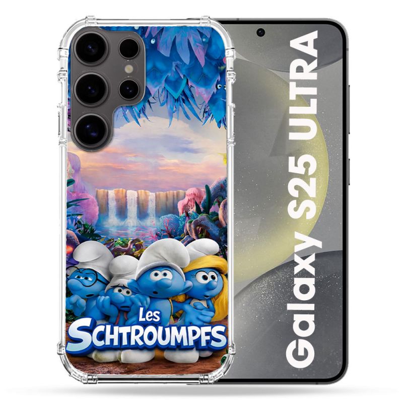Coque Renforcée Pour Samsung Galaxy S25 ULTRA Schtroumpfs Forêt
