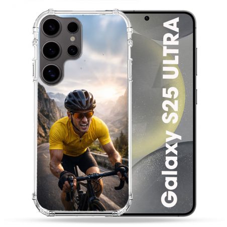 Coque Renforcée Pour Samsung Galaxy S25 ULTRA Sport Cyclisme Maillot Jaune