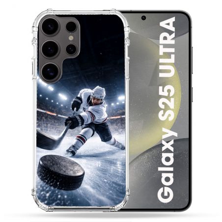 Coque Renforcée Pour Samsung Galaxy S25 ULTRA Sport Hockey sur Glace