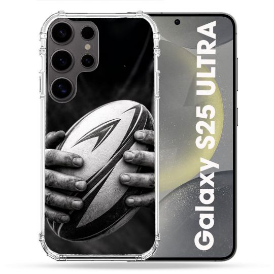 Coque Renforcée Pour Samsung Galaxy S25 ULTRA Sport Rugby Ballon Moderne