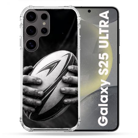 Coque Renforcée Pour Samsung Galaxy S25 ULTRA Sport Rugby Ballon Moderne