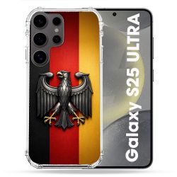 Coque Renforcée Pour Samsung Galaxy S25 ULTRA Voyage Drapeau Allemagne
