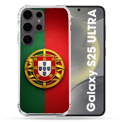 Coque Renforcée Pour Samsung Galaxy S25 ULTRA Voyage Drapeau Portugal