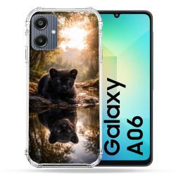 Coque Renforcée Pour Samsung Galaxy A06 Animal Panthère Reflet
