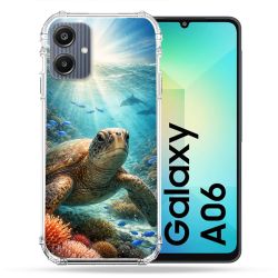 Coque Renforcée Pour Samsung Galaxy A06 Animal Tortue Marine