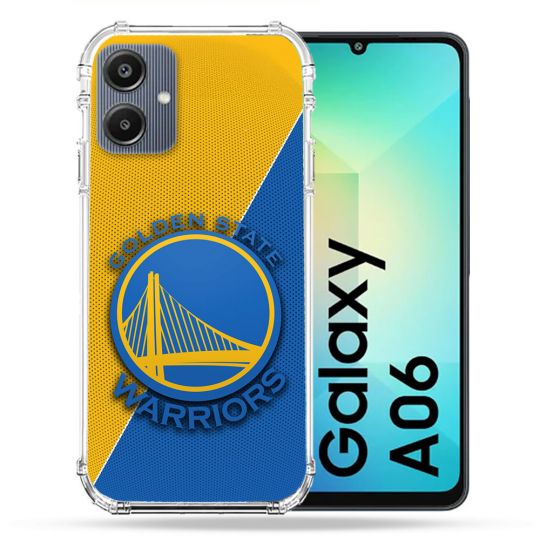 Coque Renforcée Pour Samsung Galaxy A06 Basket Golden State Warriors